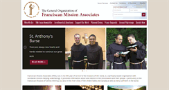 Desktop Screenshot of franciscanmissionassoc.org